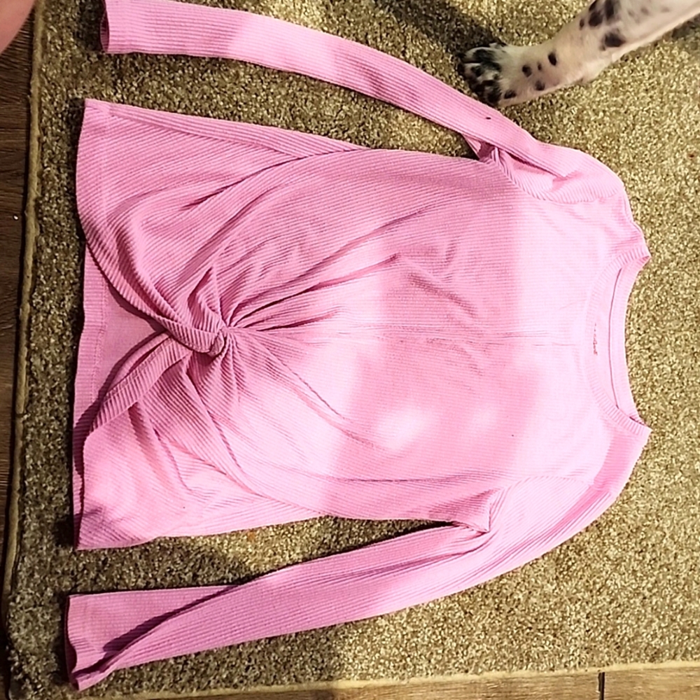 Girls pink sweater XL 14/16